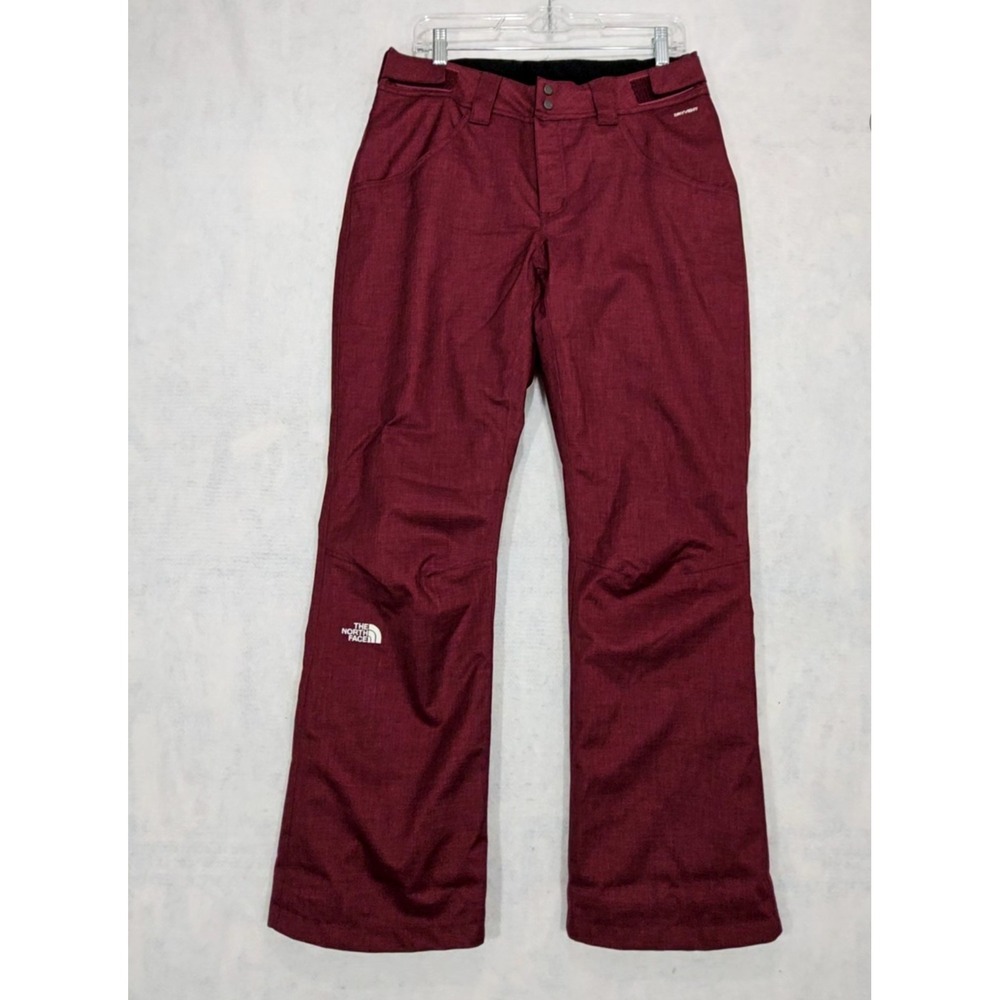North Face Dry Vent Womens Ski Pants M Waterproof  Snow Bootcut Burgundy Red‎